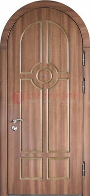 Арочная дверь с отделкой массивом ДА-35 в Кингисеппе