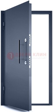 Черная металлическая бронированная дверь ДБ-1 в Ивантеевке