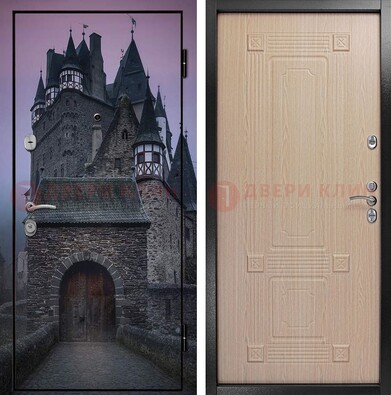 Входная металлическая дверь с фотопечатью замка ДФ-38 в Ивантеевке