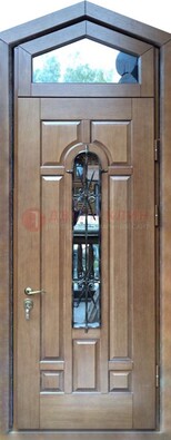 Железная дверь Винорит с фрамугой для частного дома ДФГ-34 в Ивантеевке