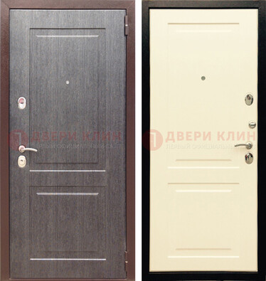 Серая стальная дверь с МДФ ДМ-129 в Ивантеевке