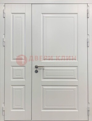 Полуторная светлая металлическая дверь с МДФ ДМ-336 в Ивантеевке