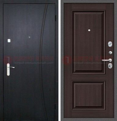 Темная стальная дверь с МДФ панелями ДМ-362 в Ивантеевке