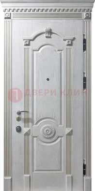 Белая дверь с МДФ ДМ-525 в Ивантеевке