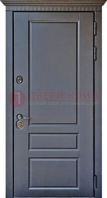 Тёмная входная дверь для коттеджа с МДФ ДМ-528 в Ивантеевке