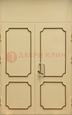 Светлая двухстворчатая дверь для загородного дома с МДФ ДМ-534 в Ивантеевке