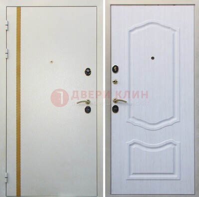 Белая входная дверь с порошковым напылением ДП-136 в Ивантеевке