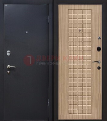 Черная металлическая дверь с порошковым покрытием ДП-157 в Ивантеевке