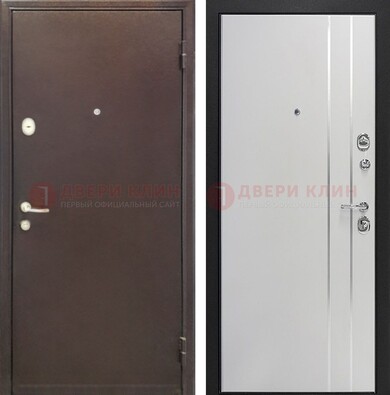 Входная дверь с порошковым покрытием с МДФ с молдингами ДП-232 в Ивантеевке