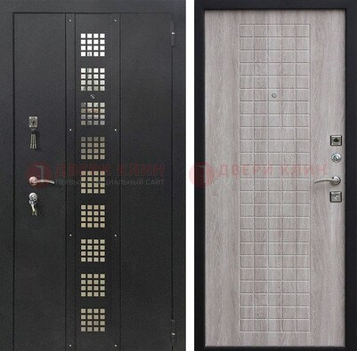 Железная дверь с порошковым покрытием Медный антик/Капучино  ДП-233 в Ивантеевке