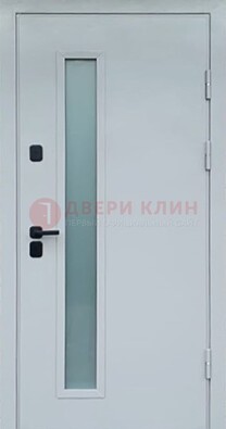 Светлая железная дверь с порошковым напылением ДП-303 в Ивантеевке