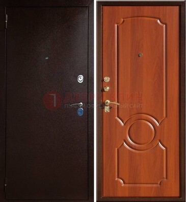 Темная железная дверь с порошковым напылением ДП-46 в Ивантеевке