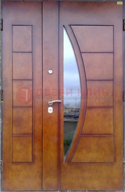 Офисная стальная парадная дверь со вставками из стекла ДПР-13 в Ивантеевке