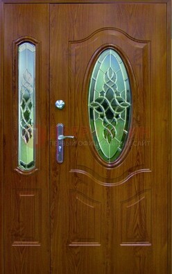 Парадная дверь со стеклянными вставками ДПР-73 для дома в Ивантеевке