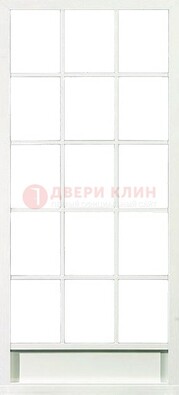 Железная решетчатая дверь в белом цвете ДР-10 в Ивантеевке