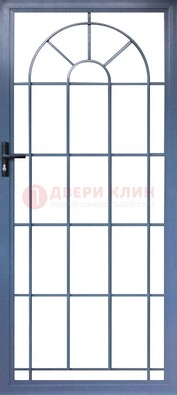 Синяя металлическая решетчатая дверь ДР-28 в Ивантеевке