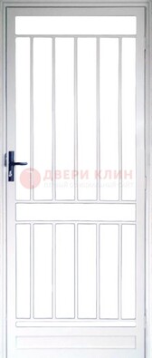 Железная решетчатая дверь белая ДР-32 в Ивантеевке