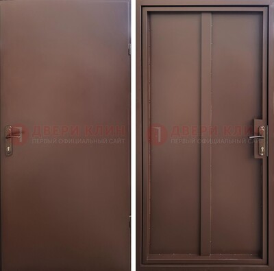 Техническая дверь с порошковым покрытием медный антик с двух сторон ДП-253 в Ивантеевке