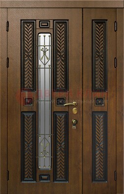Полуторная входная дверь с виноритом ДВТ-169 в Ивантеевке