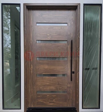Железная дверь с виноритом и фрамугами ДВТ-189 в Ивантеевке