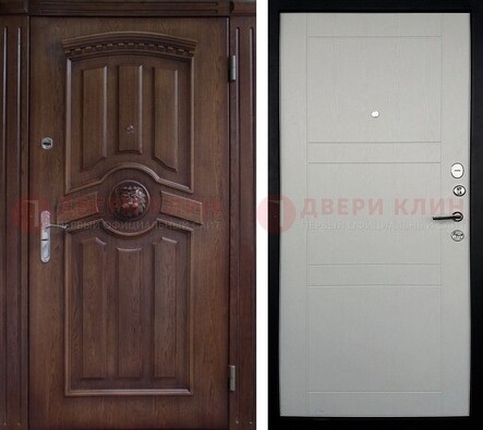 Темная входная дверь с виноритом ДВТ-216 в Ивантеевке