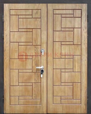 Светло-коричневая стальная дверь с виноритом ДВТ-245 в Ивантеевке