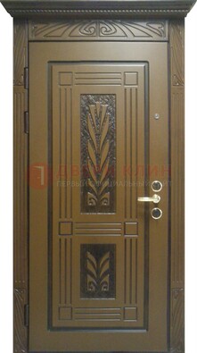 Металлическая дверь с виноритом и узором ДВТ-256 в Ивантеевке