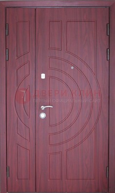 Красная железная дверь с виноритом ДВТ-3 в Ивантеевке