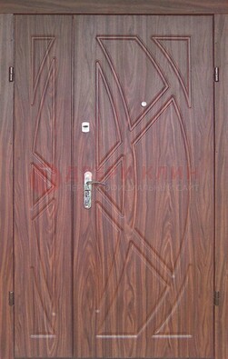 Железная тамбурная полуторная дверь с МДФ ПЛ-7 в Ивантеевке